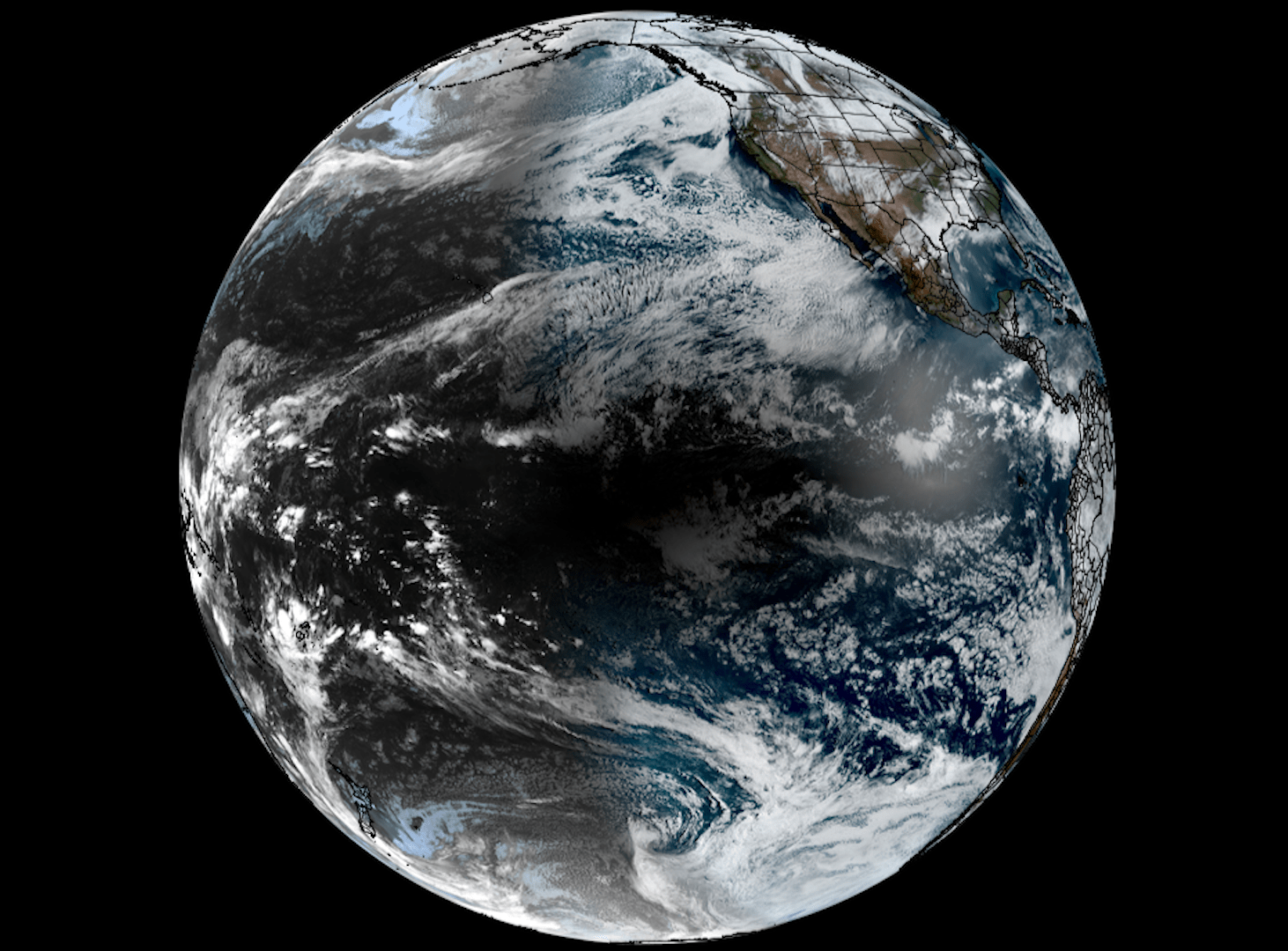 2024 Satellite Image of Eclipse