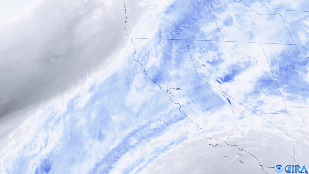 faded atmospheric science satellite image
