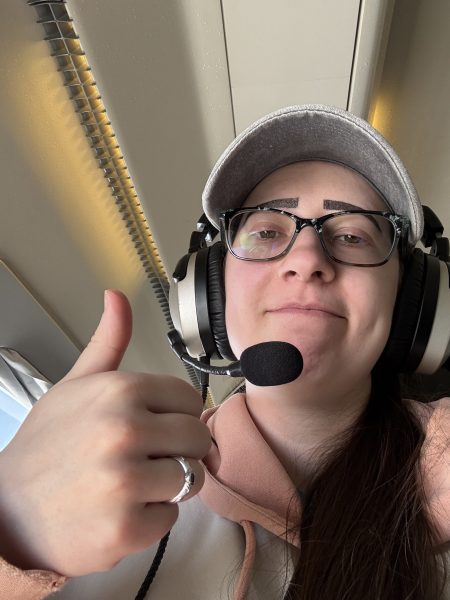 Student giving the thumbs up